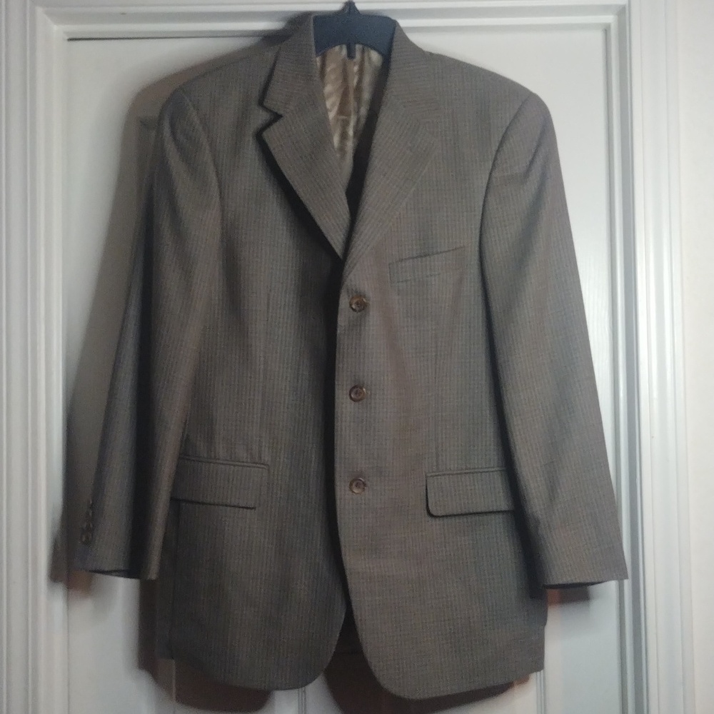 Bill Blass Menswear Suit Blazer Size 40 Reg